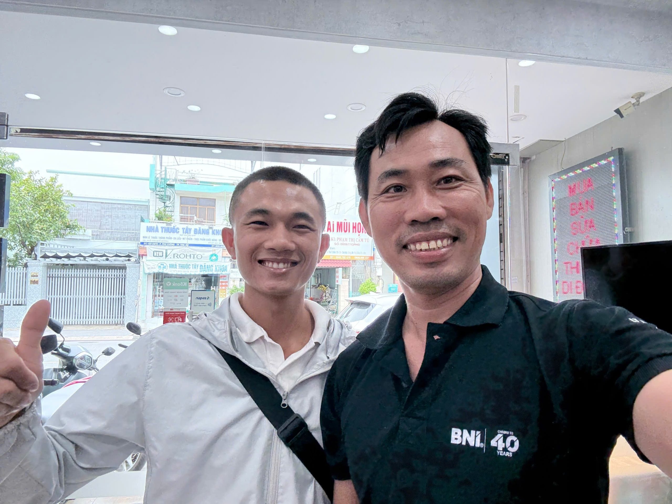 Lý Minh Giang và Phạm Văn Vững tại BNI Aneto